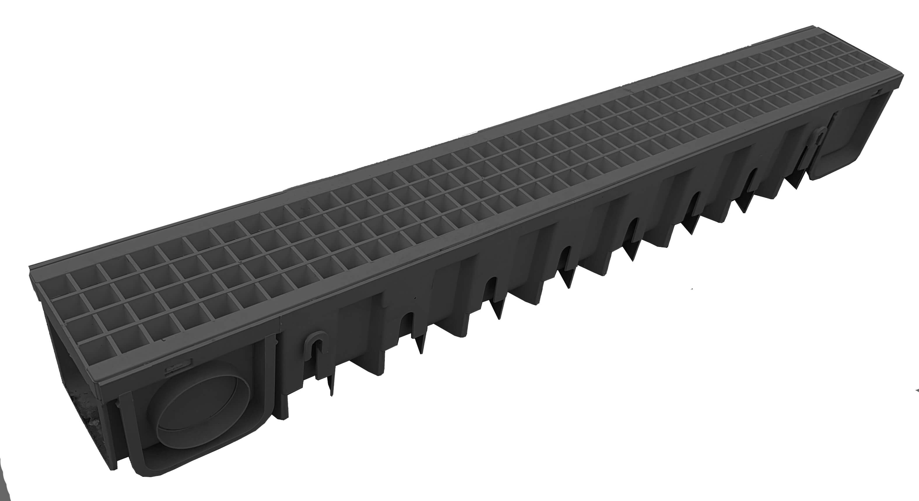 Garazna kanalica 130x120x1000 sa pvc resetkom [crna]